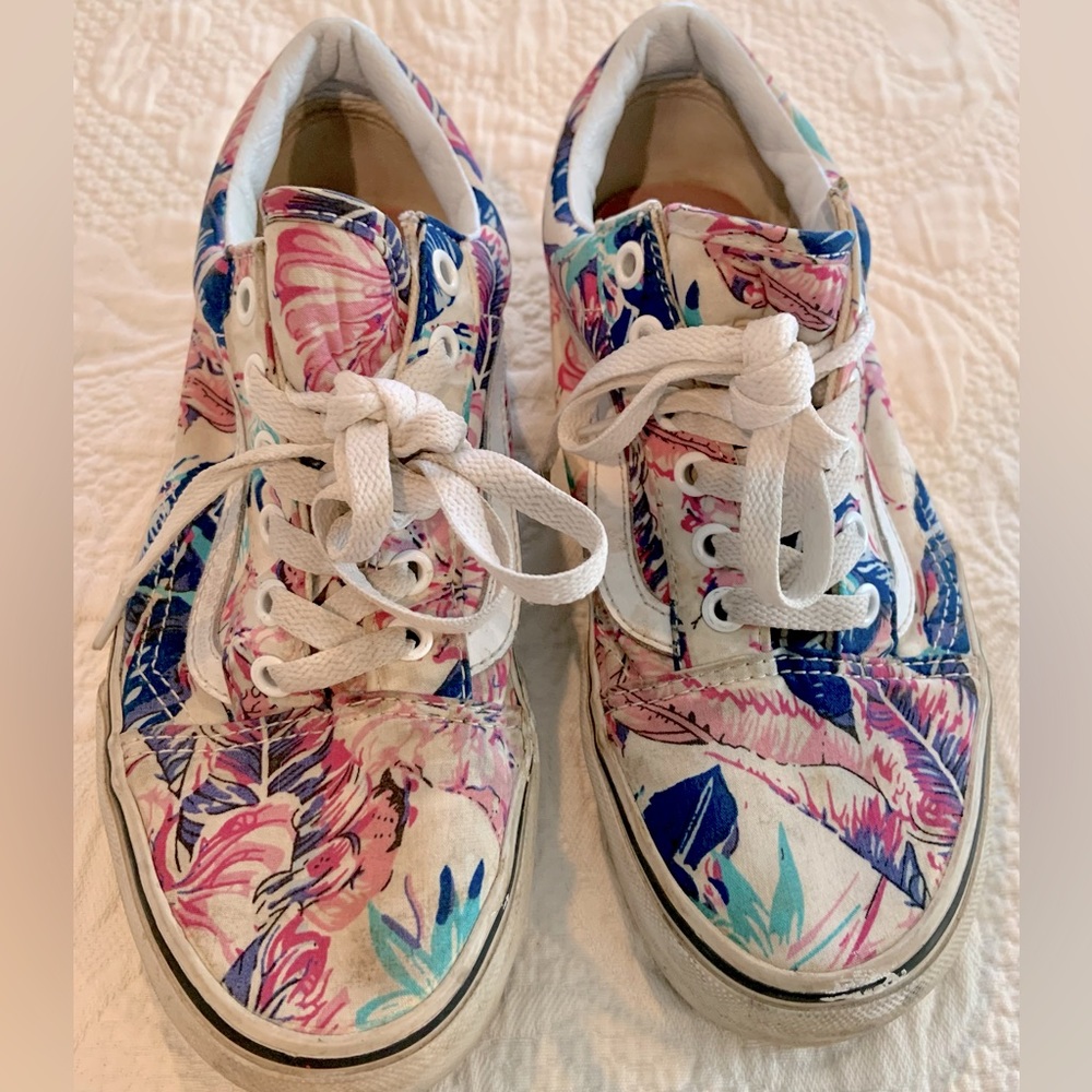 Vans vintage floral lace-up casuals